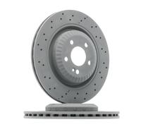 2x Disco de freno ventilado 0 986 479 H40 BOSCH para MERCEDES-BENZ CLASE S