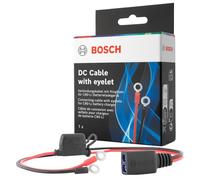 Bosch 018999280 - Cable de batería con Ojales y fusibles de 40 A, Pieza de Repuesto de Calidad Original, Ojales M6, Cable 52 cm