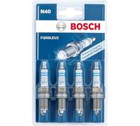 Bosch 0242230806 (N40) - Juego de 4 Bujías de Encendido para un Arranque Fiable y una Larga Vida Útil del Motor de Gasolina - con Diseño Resistente