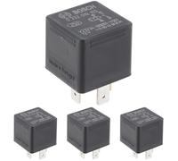 Bosch 0332019103 Mini relé de 12 V 30 A, IP5K4, temperatura de funcionamiento de -40 ° a 100 °C, relé de 4 pines (Paquete de 4)