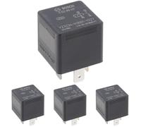 Bosch 0332019457 Mini relé de 12 V 20 A, IP5K4, temperatura de funcionamiento de -40 ° a 100 °C, relé de 4 pines (Paquete de 4)