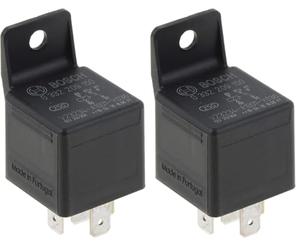 Bosch 0332209150 Mini relé de 12 V 30 A, IP5K4, temperatura de funcionamiento de -40 ° a 100 °C, relé de 5 pines (Paquete de 2)