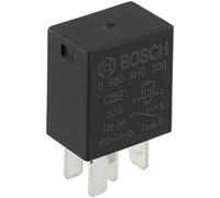 Bosch 0986AH0300 Mini relé de 12 V 20 A, IP5K4, temperatura de funcionamiento de -40 ° a 85°C, relé de 4 pines
