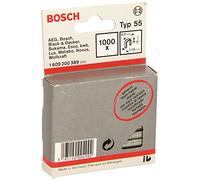 Bosch 1 609 200 389 - Grapa de lomo estrecho tipo 55 resinificada, 6 x 1,08 x 19 mm, pack de 1000