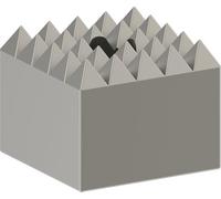 Bosch 1 618 623 205 - Placa de abujardar (60 x 60 mm, 5 dientes)