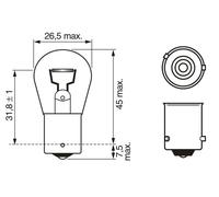 BOSCH 1 987 301 025 Bombilla, Indicador para, Abarth, Alfa Romeo, Alpina, Audi,