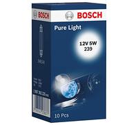BOSCH Lámpara Sof.5W Pure Light WS halógena para SEAT: Ibiza, Leon, Altea, Toledo, Cordoba, Arona, Alhambra, Arosa, Inca, Mii (Ref: 1 987 302 225)
