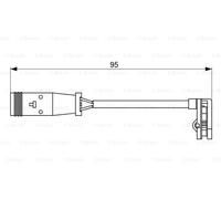 BOSCH 1 987 473 036 Aviso Contacto,Desgaste Pastilla Freno para , Benz, VW