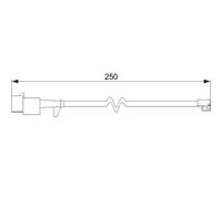 BOSCH 1 987 474 574 Aviso Contacto,Desgaste Pastilla Freno para , Iveco