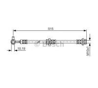 Bosch 1 987 476 376 Tubo Flexible De Frenos
