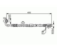 BOSCH Latiguillo de freno para FORD: Escort, Courier (Ref: 1 987 476 815)