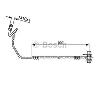BOSCH 1 987 481 535 Latiguillo de freno Longitud: 188mm