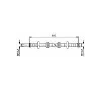 BOSCH Bremsschlauch 1987481690