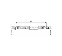 Bosch 1 987 481 705 freno línea manguera