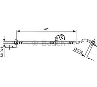Bosch 1 987 481 715 freno línea manguera