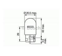 Bosch 1 bombilla indicadora 987 302 251