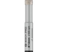 Bosch 1 broca de diamante PRO Ceramic Easy Dry (para baldosas, placas duras, 12 mm de diámetro, accesorios profesionales, taladros/destornilladores)