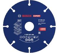Bosch 1 disco de corte de carburo EXPERT Multi Material 125-22,23 mm | Para madera dura, madera con clavos, diámetro de 125 mm, accesorio profesional pequeño amoladora angular
