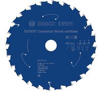 Bosch 1 hoja de sierra circular sin cable de EXPERT Construct Wood para sierras circulares de mano (para madera de construcción con mortero y clavos, diámetro mm, accesorios profesionales, sierras