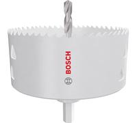 Bosch 1 sierra perforadora con adaptador para varios materiales (para acero, paneles de yeso, diámetro de 95 mm, taladro de accesorios profesionales)