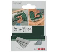 Bosch 1000x Clavo de Tipo 47 (para Madera, Longitud 16 mm, Anchura 1,8 mm, Accesorios Grapadora Manual)
