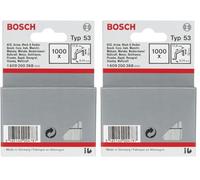 Bosch 1000x Grapas de alambre fino (Longitud 12 mm,) (Paquete de 2)