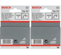 Bosch 1000x Grapas de alambre fino (Longitud 6 mm,) (Paquete de 2)