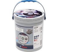 Bosch 100x Disco de corte abrasivo PRO Stainless Steel and Metal de larga vida útil, diámetro interior de 22,23 mm (para Acero, Acero inoxidable, Ø 115 mm, Professional Accesorios Amoladora pequeña)