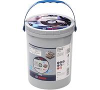 Bosch 100x Disco de corte abrasivo PRO Stainless Steel and Metal, diámetro interior de 22,23 mm (para Acero, Acero inoxidable, Ø 125 mm, Professional Accesorios Amoladora pequeña)