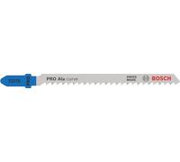 Bosch 100x Hoja de sierra de calar PRO Alu curve T227D | para Aluminio, Metales no ferrosos, Longitud 100 mm, Professional Accesorios Sierra de calar