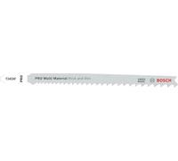 Bosch 100x Hoja de sierra de calar PRO Multi Material thick and thin T345XF | para Madera con clavos, Acero, Longitud 132 mm, Professional Accesorios Sierra de calar