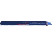 Bosch Professional 10x Hojas de sierra sable Expert `Thick Tough Metal` S 1255 CHC (para Acero resistente, Hierro fundido, Longitud 300 mm, accesorios Sierra sable)