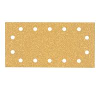 Bosch 10x Papel de lija EXPERT C470 con 14 agujeros | para Pintura sobre madera, Madera dura, Ø 115x230 mm, Grano 40, Professional Accesorios Lijadora orbital