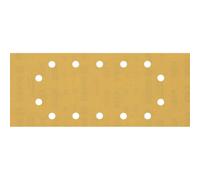 Bosch 10x Papel de lija EXPERT C470 con 14 agujeros | para Pintura sobre madera, Madera dura, Ø 115x280 mm, Grano 320, Professional Accesorios Lijadora orbital