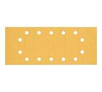 Bosch 10x Papel de lija EXPERT C470 con 14 agujeros | para Pintura sobre madera, Madera dura, Ø 115x280 mm, Grano 120, Professional Accesorios Lijadora orbital