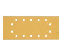Bosch 10x Papel de lija EXPERT C470 con 14 agujeros | para Pintura sobre madera, Madera dura, Ø 115x280 mm, Grano 60, Professional Accesorios Lijadora orbital