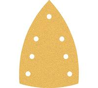 Bosch 10x Papel de lija EXPERT C470 con 7 agujeros para multilijadoras | para Pintura sobre madera, Madera dura, Ø 100x150 mm, Grano 80, Professional Accesorios Multilijadora
