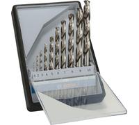 Bosch Profesional - Bosch Professional Set de 10 brocas para metal HSS-G (Ø 1-10 mm, Robust Line, Accesorios para taladro)