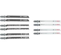 Bosch 10x Set de hojas de sierra de calar para madera, 10 uds. | para Madera blanda, Aglomerado, 112 x 99 mm,