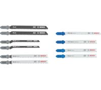 Bosch 10x Set de hojas de sierra de calar para madera y metal, 10 uds. | para Madera blanda, Láminas de acero, 112 x 99 mm,