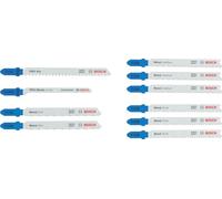 Bosch 10x Set de hojas de sierra de calar para metal, 10 uds. | para Láminas de acero, Aluminio, 112 x 99 mm,