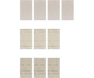 Bosch 10x Set de malla de lija EXPERT M480 para lijadoras orbitales | para Pintura sobre madera, Madera dura, Ø 80x133 mm, Grano 4x 80, 3x 120, 3x 180, Professional Accesorios Lijadora orbital