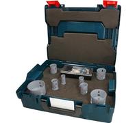 Bosch 11x PRO Multi Material Power Change Plus Lochsäge-Set - L-Boxx (für Weichholz, Trockenbauwand, Ø 22, 25, 30, 35, 40, 51, 68, 83 mm, Professional Zubehör Bohrmaschine/Schrauber)