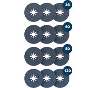 Bosch 12 discos de fibra PRO R574 para amoladoras angulares pequeñas, X-Lock (para acero, acero, Ø mm, accesorio profesional amoladora angular pequeña)