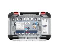 Bosch 14x Set de sierra de corona PRO Multi Material Power Change Plus - Estuche transparente (para Madera blanda, Cartón-yeso, Ø 20-76 mm, Professional Accesorios Taladro), Versión actual