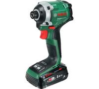 Bosch 18V System atornillador de impacto a batería UniversalImpactDrive 18V-210 (potente y compacto para madera; batería PBA 18V 2.0Ah W-BM, cargador AL18V-20, estuche de transporte incl.)