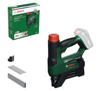 Bosch 18V System grapadora/clavadora a batería AdvancedTacker 18V-25 (grapado/clavado 2 en 1; grapas, clavos, guía distancia y boquilla protectora guía alambre incl.)