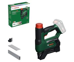Bosch 18V System grapadora/clavadora a batería AdvancedTacker 18V-25 (grapado/clavado 2 en 1; grapas, clavos, guía distancia y boquilla protectora guía alambre incl.)