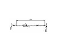Bosch 1987482369 freno cuerda