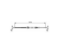 Bosch 1987482375 freno cuerda